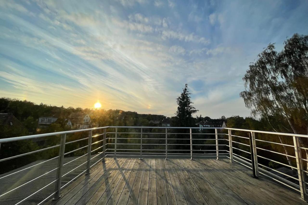 Weitblick-Loft Mit Terrasse Apartment รอสต็อค ภายนอก รูปภาพ