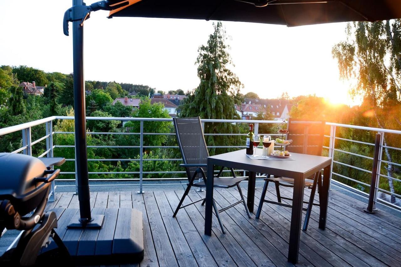 Weitblick-Loft Mit Terrasse Apartment รอสต็อค ภายนอก รูปภาพ