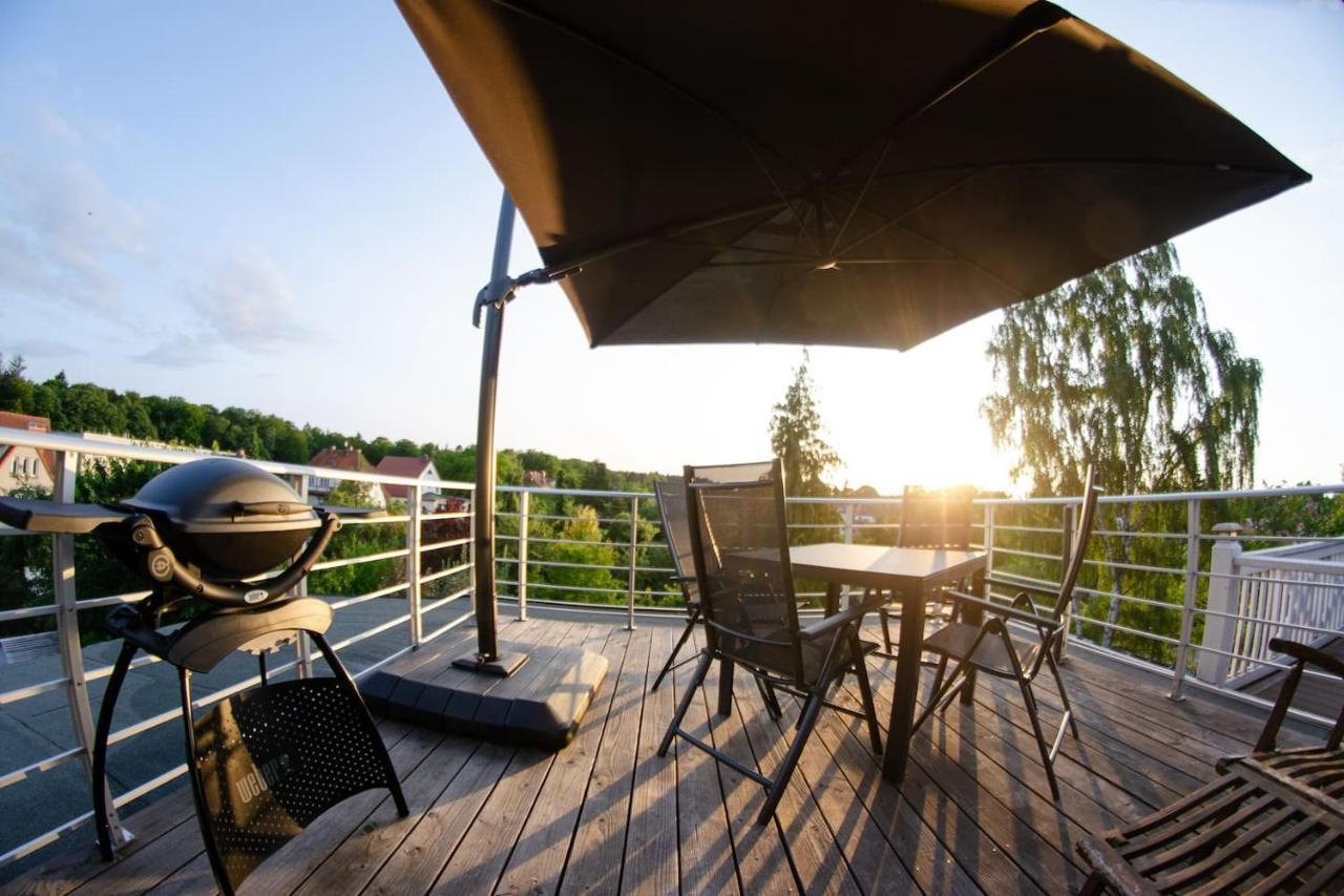 Weitblick-Loft Mit Terrasse Apartment รอสต็อค ภายนอก รูปภาพ